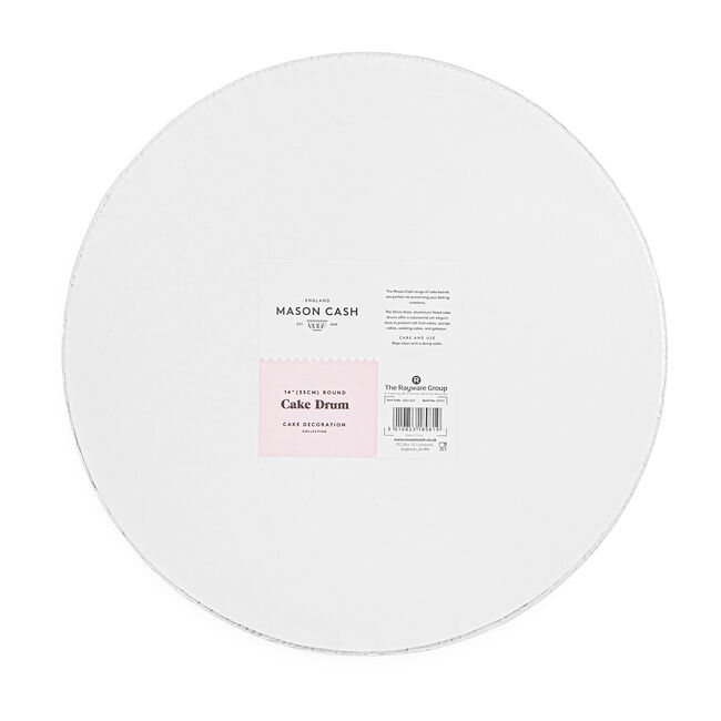 Mason Cash Silver Cake Board Round - 14"